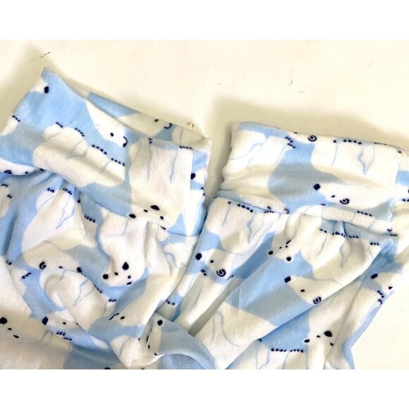 Target Polar Bear Soft Holiday Matching Family Pajama Set Wondershop™ Blue Large - Picture 6 of 13